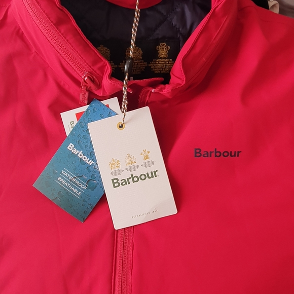 Barbour Boys Amersham Jacket Bnwt Rrp £100 Red XL 12-13yrs Waterproof School - Picture 3 of 10